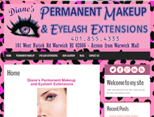 Tablet Screenshot of dianesmakeup.com
